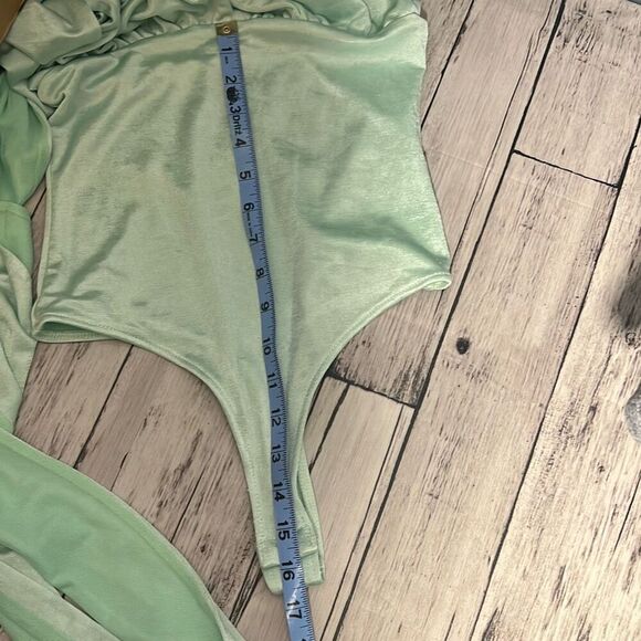 Free People Intimately Sky Mist Green / Mint Green 100 Ways Wrap Bodysuit - Size - Picture 13 of 16